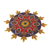 Home Decor Red & White Wheel Rangoli Set, Home Decor, Table Top Decor Gift for Wedding Anniversary Festival,Pooja decor, Return Gift